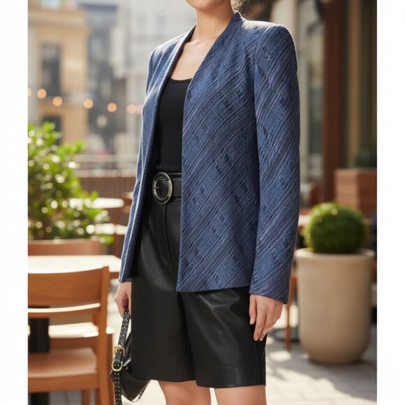 Giorgio Armani Jackets & Blazers - VINTAGE Y2K GIORGIO ARMANI Silk Single Breasted Blazer 48 12 Suit Jacket Luxury